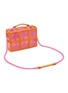 Detail View - Click To Enlarge - KURT GEIGER - Medium Kensington Crochet Vinyl Shoulder Bag