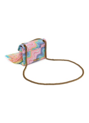 Detail View - Click To Enlarge - KURT GEIGER - Mini Kensington Fringe Crossbody Bag