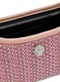 Detail View - Click To Enlarge - KURT GEIGER - Mini Kurt Crystal Embellished Comb Fabric Shoulder Bag