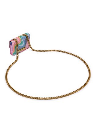 Detail View - Click To Enlarge - KURT GEIGER - Micro Kensington Embellished Crossbody Bag