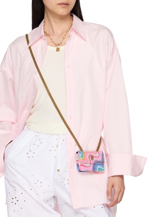 Figure View - Click To Enlarge - KURT GEIGER - Micro Kensington Embellished Crossbody Bag