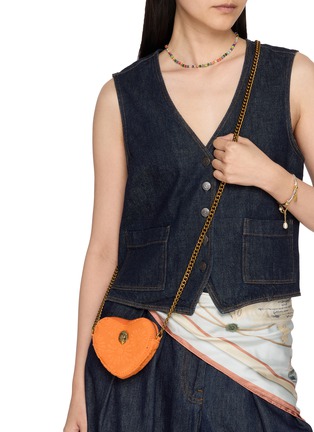 Figure View - Click To Enlarge - KURT GEIGER - Micro Heart Crossbody Bag