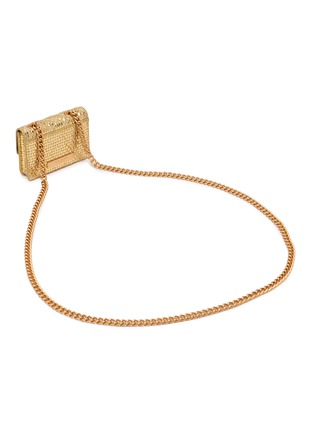 Detail View - Click To Enlarge - KURT GEIGER - Micro Kensington Raffia  Crossbody Bag