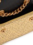 Detail View - Click To Enlarge - KURT GEIGER - Micro Kensington Raffia  Crossbody Bag