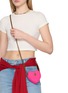 Figure View - Click To Enlarge - KURT GEIGER - Micro Heart Crossbody Bag