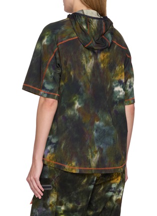 Back View - Click To Enlarge - AND WANDER - X ROA Camouflage Cotton Blend Hooded Top