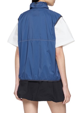 Back View - Click To Enlarge - AND WANDER - Pertex Zip Front Stand Collar Technical Wind Vest