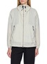 AND WANDER Hooded Zip Front Windbreaker Jacket