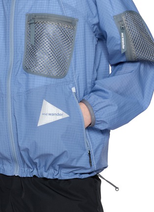  - AND WANDER - Breath Rip Mesh Pocket Hooded Jacket