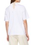 Back View - Click To Enlarge - CARVEN - Pearl Necklace Cotton T-shirt