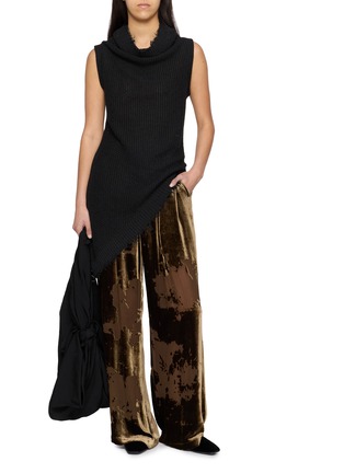 Figure View - Click To Enlarge - YA YI - Granada Silk Devoré Pants