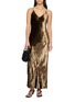 Figure View - Click To Enlarge - YA YI - Limace Silk Devoré Pants