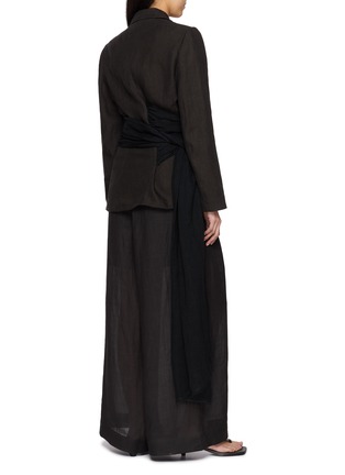 Back View - Click To Enlarge - YA YI - Sahara Tie Suit Jacket