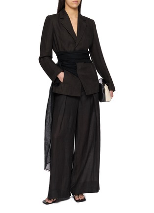 Figure View - Click To Enlarge - YA YI - Sahara Tie Suit Jacket