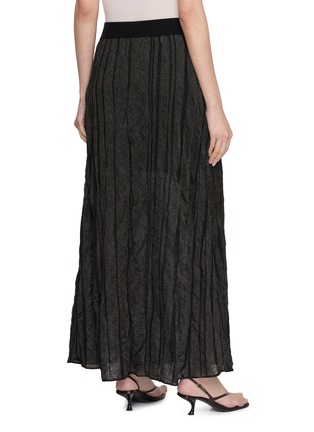 Back View - Click To Enlarge - YA YI - Doric Jacquard Cotton Silk Maxi Skirt