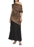 Figure View - Click To Enlarge - YA YI - EL AAIÚN Asymmetrical Silk Top
