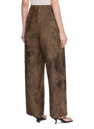 Back View - Click To Enlarge - YA YI - EL AAIÚN Straight Leg Silk Pants