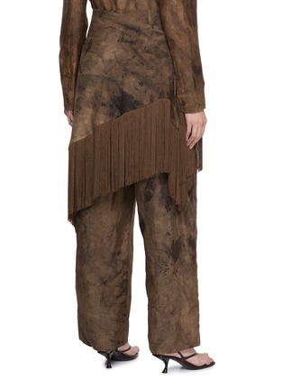 Back View - Click To Enlarge - YA YI - EL AAIÚN Fringed Silk Pashmina