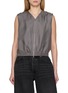 ALEXANDERWANG Cropped Silk Vest