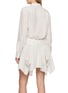 Back View - Click To Enlarge - ALEXANDERWANG - Layered Cut-Off Silk Double Shirt Dress