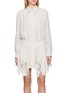 ALEXANDERWANG Layered Cut-Off Silk Double Shirt Dress