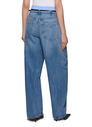 Back View - Click To Enlarge - ALEXANDERWANG - Boxer Waistband Blow Up Jeans