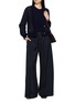 Figure View - Click To Enlarge - JOVENS - V-Neck Mélange Cashmere Knit Cardigan