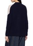 Back View - Click To Enlarge - JOVENS - Oversized Bi Tone Cashmere Knit Cardigan