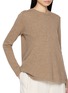 - JOVENS - Round Neck Cashmere Metallic Knit Sweater