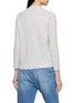 Back View - Click To Enlarge - JOVENS - Round Neck Ribbed Cashmere Cable Knit Sweater