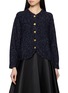 JOVENS Round Neck Mélange Cashmere Knit Cardigan