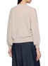 Back View - Click To Enlarge - JOVENS - Long Balloon Sleeve Mock Neck Chunky Ribbed Cashmere Knit Top