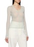Detail View - Click To Enlarge - HELMUT LANG - Layered Long Sleeve Mesh Top