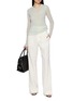 Figure View - Click To Enlarge - HELMUT LANG - Layered Long Sleeve Mesh Top