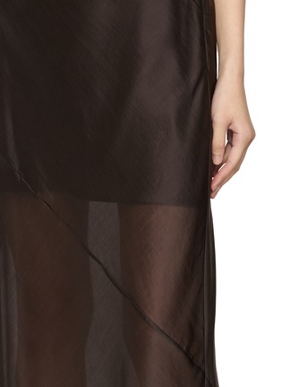  - HELMUT LANG - Layered Asymmetrical Seam Sheer Midi Skirt