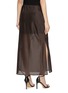 Back View - Click To Enlarge - HELMUT LANG - Layered Asymmetrical Seam Sheer Midi Skirt