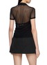 Back View - Click To Enlarge - HELMUT LANG - Layered Short Sleeve Mesh Top