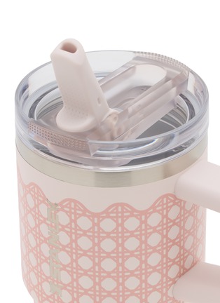 Detail View - Click To Enlarge - STANLEY - The Quencher ProTour Flip Straw Lid Tumbler 20oz — Rose Quartz Rattan