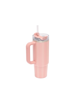 Detail View - Click To Enlarge - STANLEY - The Quencher H2.0 FlowState™ Tumbler 30oz — Peach Rose Picnic Stripe