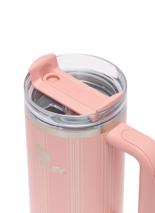 Detail View - Click To Enlarge - STANLEY - The Quencher H2.0 FlowState™ Tumbler 30oz — Peach Rose Picnic Stripe