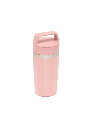 Detail View - Click To Enlarge - STANLEY - Café-To-Go Travel Mug 12oz — Peach Rose Picnic Stripe