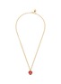 LANE CRAWFORD VINTAGE ACCESSORIES 1980's Gold Toned Heart Charm Necklace