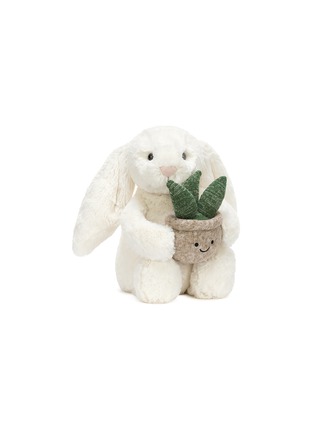 Detail View - Click To Enlarge - JELLYCAT - Cream Bunny with Plant