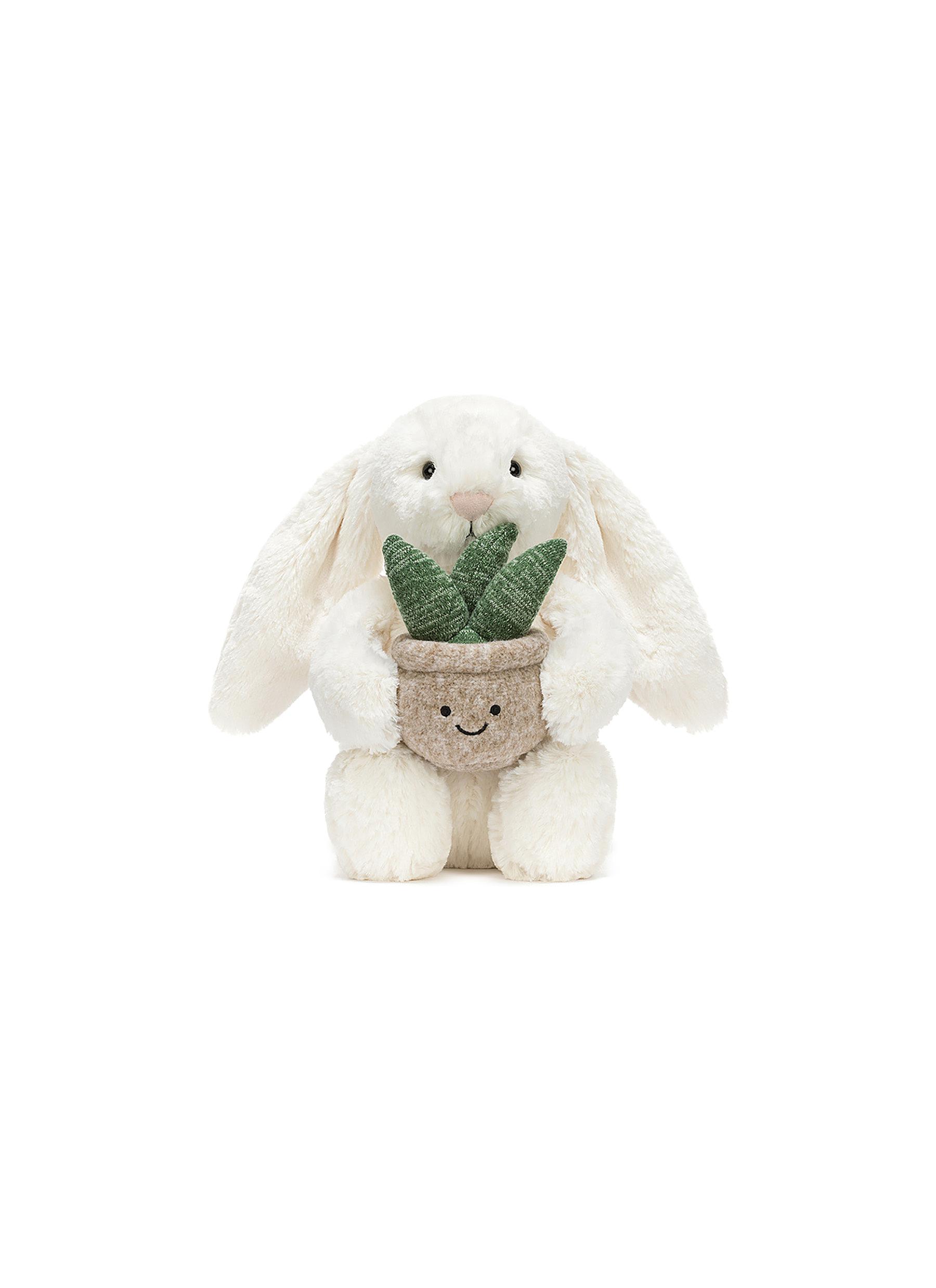 JELLYCAT | Cream Bunny with Plant | Lane Crawford