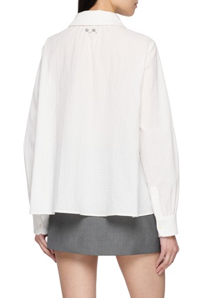 Back View - Click To Enlarge - GOODBAI - X Lane Crawford Long Sleeve Ruffle Shirt