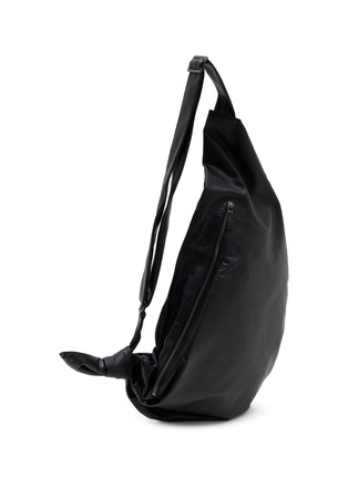 Detail View - Click To Enlarge - DISCORD YOHJI YAMAMOTO - Leather Sling Bag