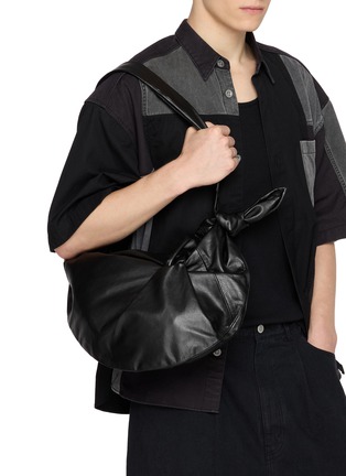 Figure View - Click To Enlarge - DISCORD YOHJI YAMAMOTO - Leather Sling Bag
