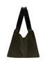 Detail View - Click To Enlarge - DISCORD YOHJI YAMAMOTO - Leather Trim Patch Dot Tote Bag