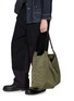 Front View - Click To Enlarge - DISCORD YOHJI YAMAMOTO - Leather Trim Patch Dot Tote Bag