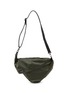 DISCORD YOHJI YAMAMOTO Leather Trim Curve Crossbody Bag